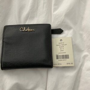 Cole Haan Small Black Leather Wallet Ali II Unit B32912